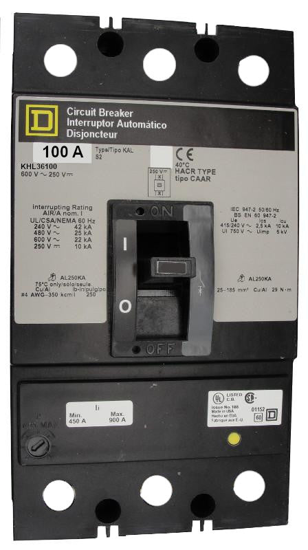 KHL36100 - Square D - Molded Case Circuit Breakers