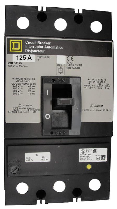 KHL36125 - Square D - Molded Case Circuit Breakers