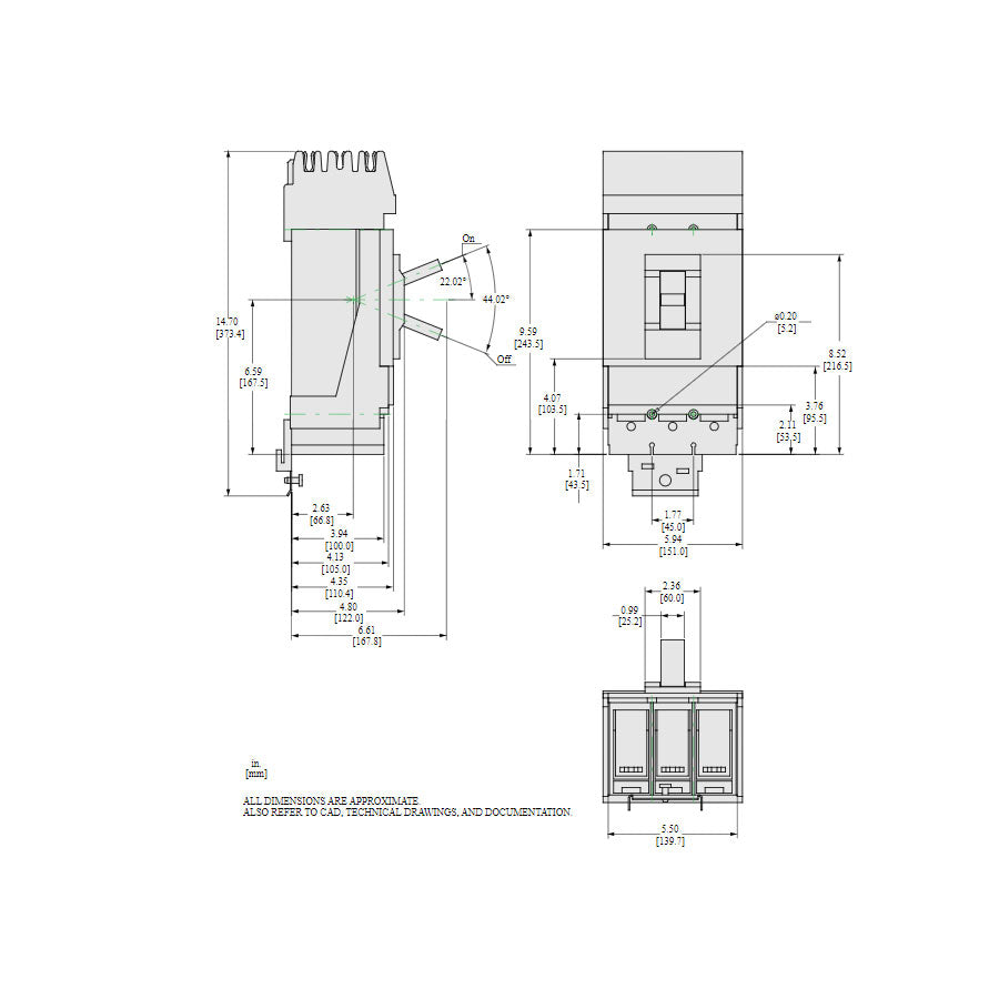 LLA36400U33X - Square D - Molded Case Circuit Breaker