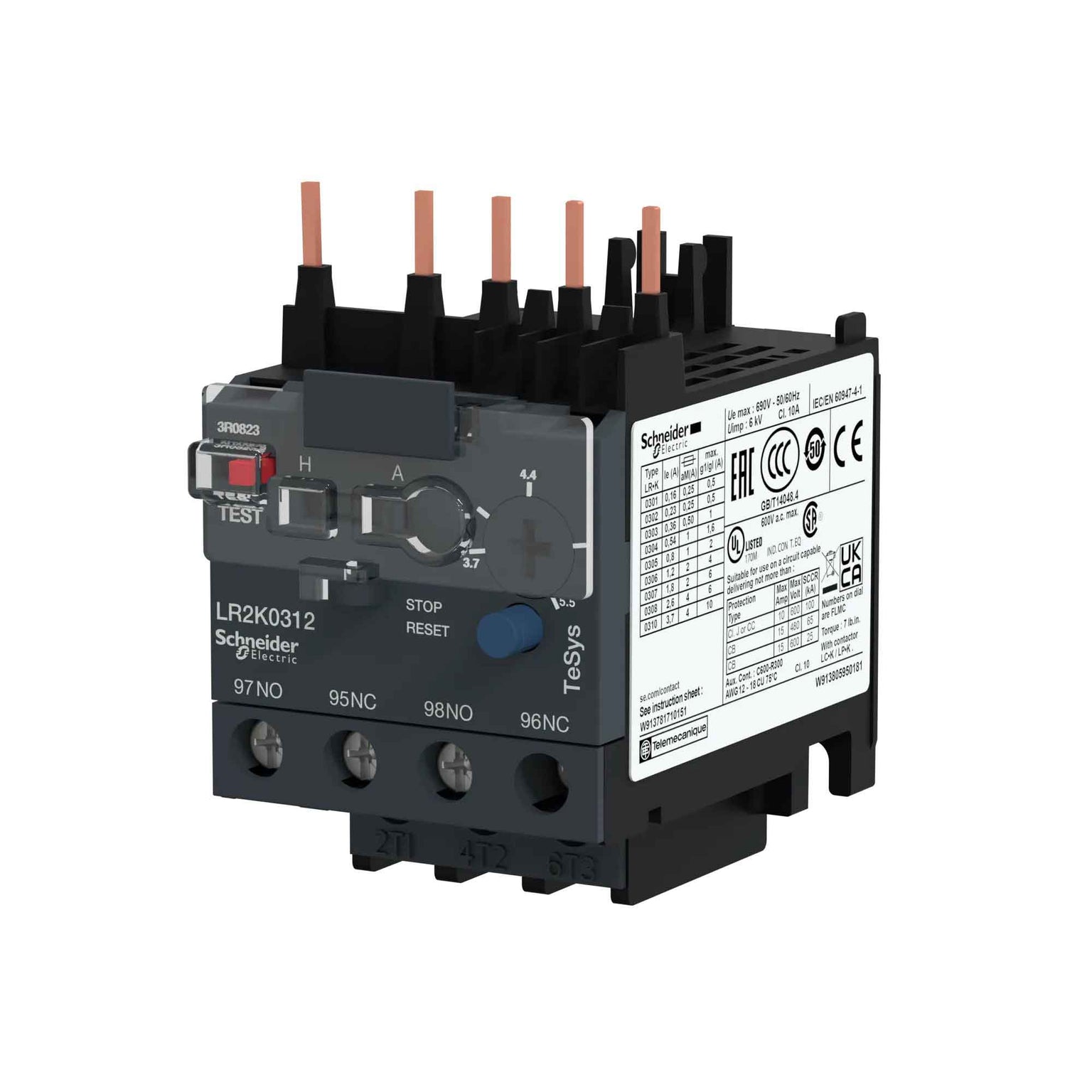 LR2K0312 - Square D - Motor Starter Overload Relay