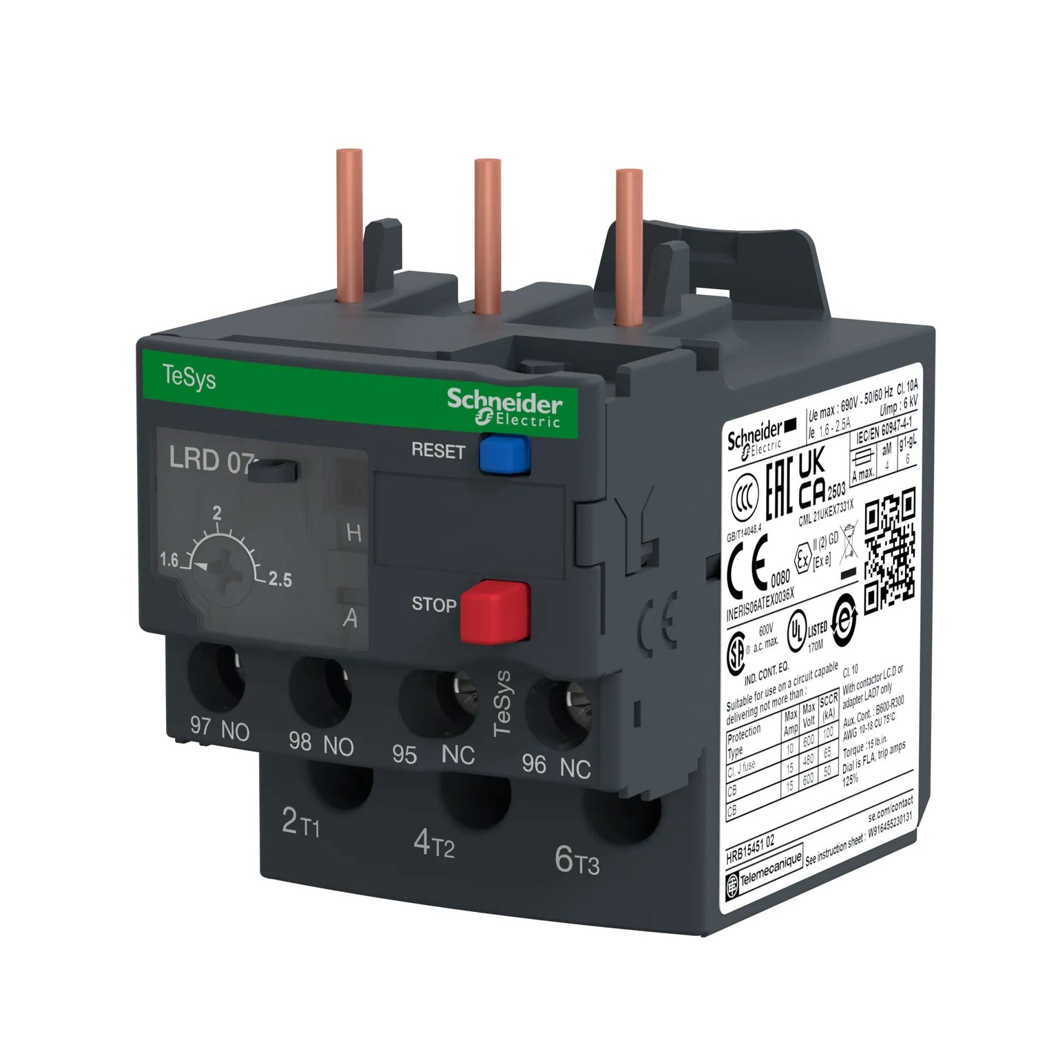 LRD07 Square D Overload Relay