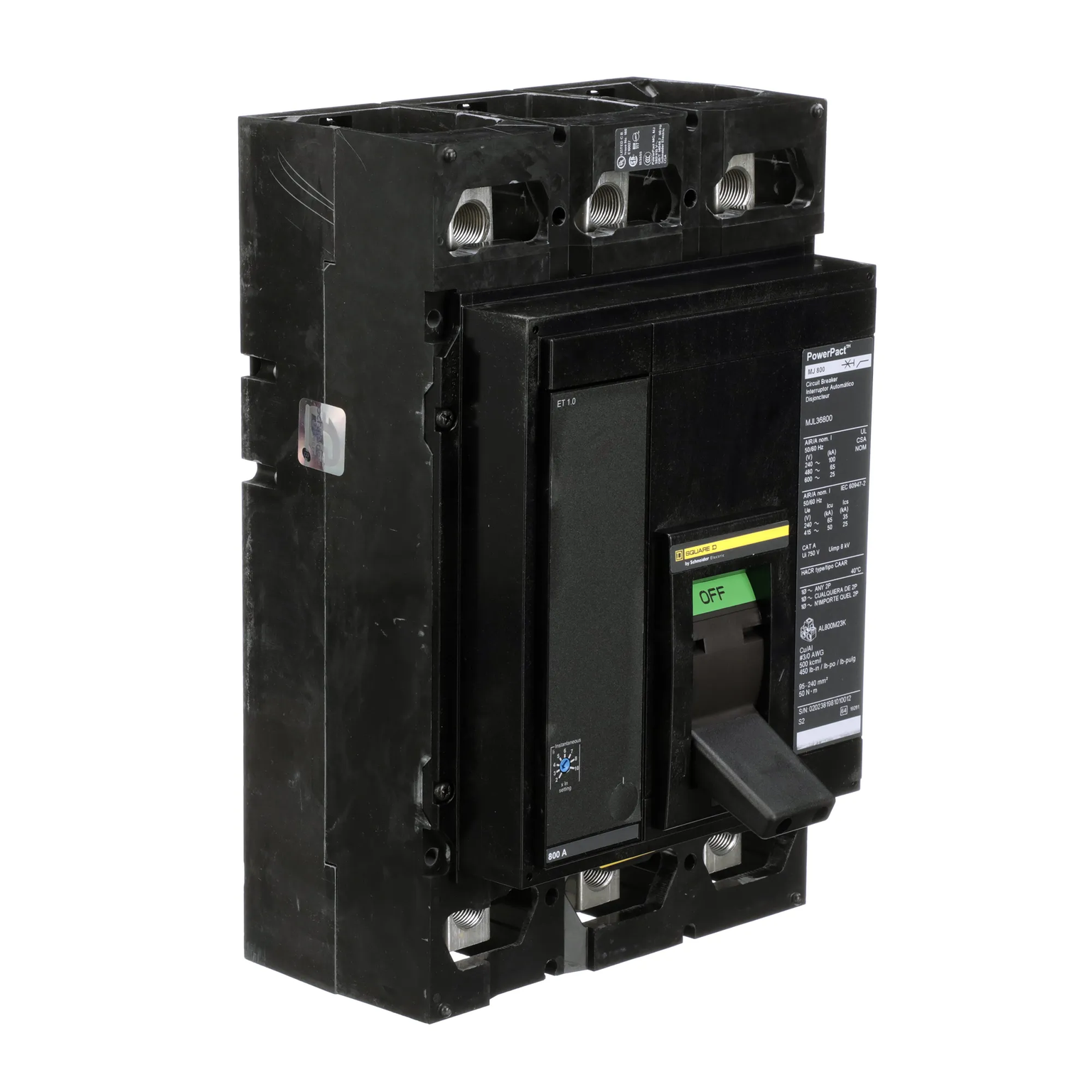 MJL36800 - Square D - Molded Case Circuit Breaker – SimplyBreakers.com MJL36800 - Square D - Molded Case Circuit Breaker – SimplyBreakers.com