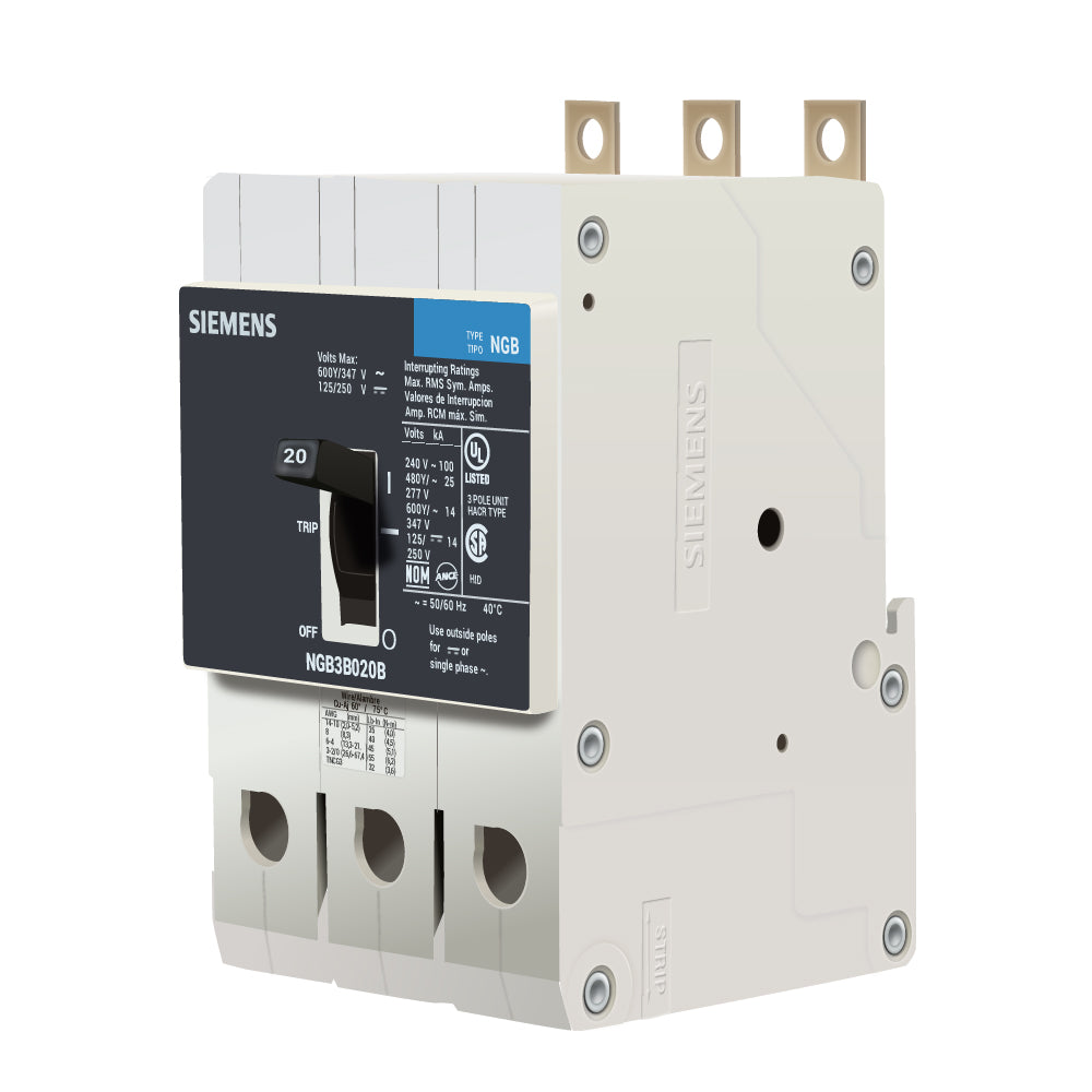 NGB3B020B - Siemens - Molded Case Circuit Breaker – SimplyBreakers.com