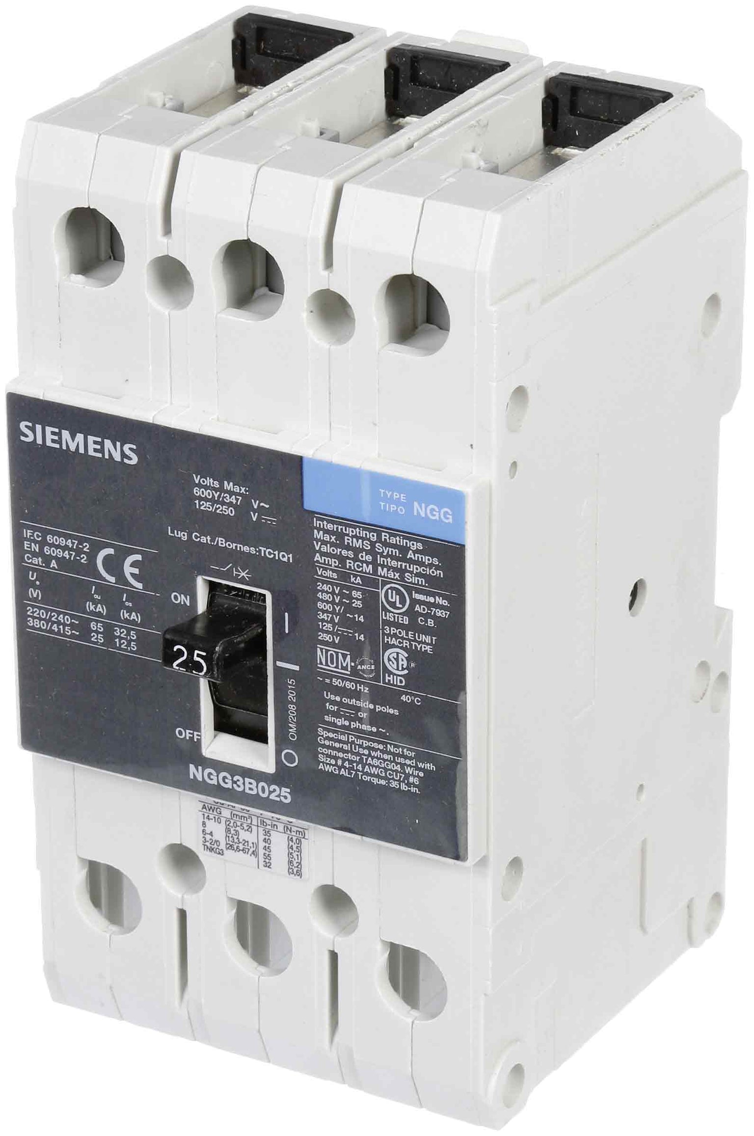NGG3B025L - Siemens - Molded Case