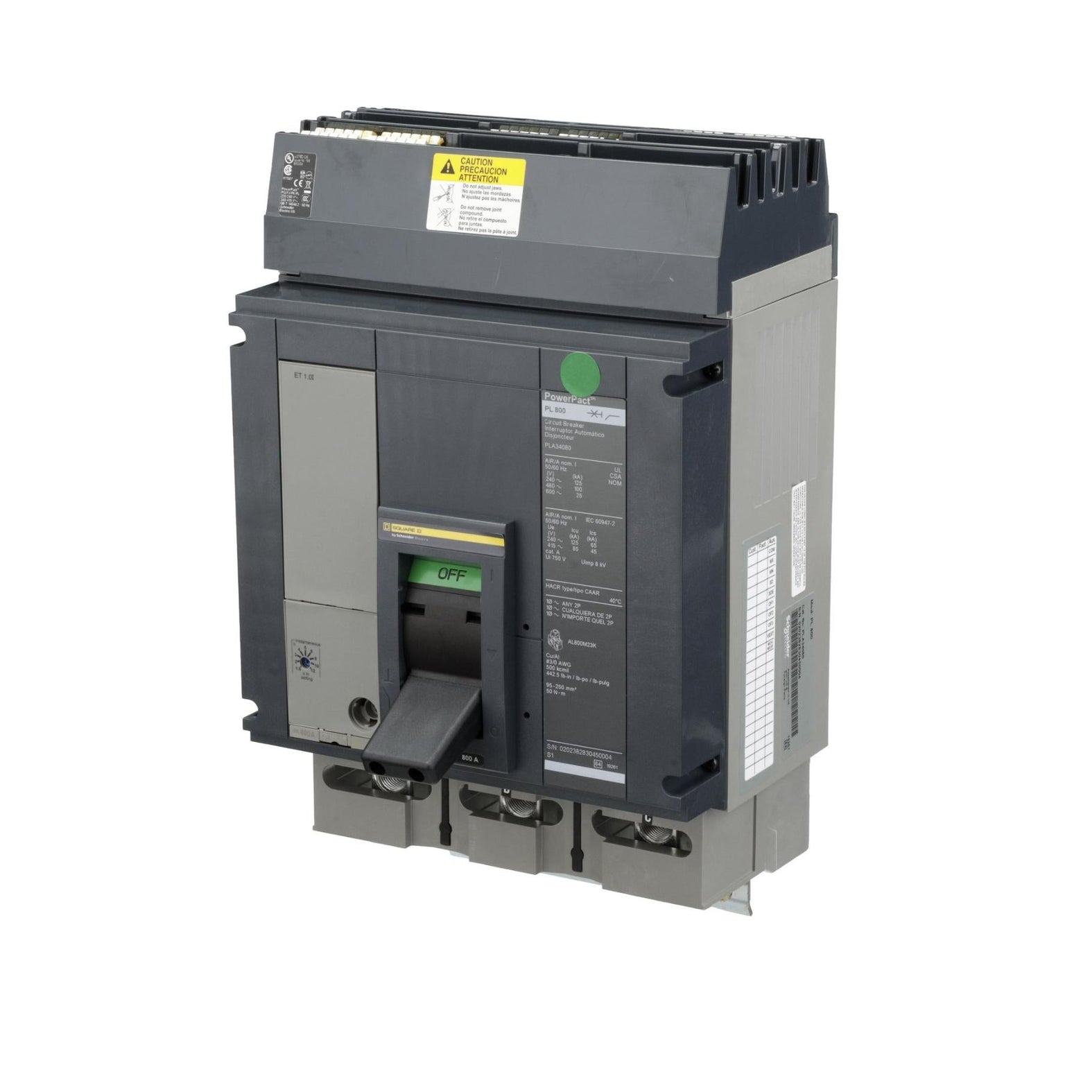 PLA34080 - Square D - Molded Case Circuit Breakers