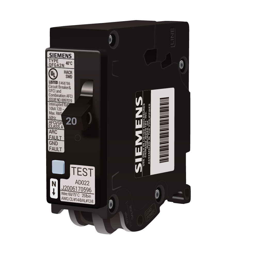 Q120DFN - Siemens Plug-In 120/240V 20A 1 Pole Circuit Breaker 10ka 120v - Foto 5