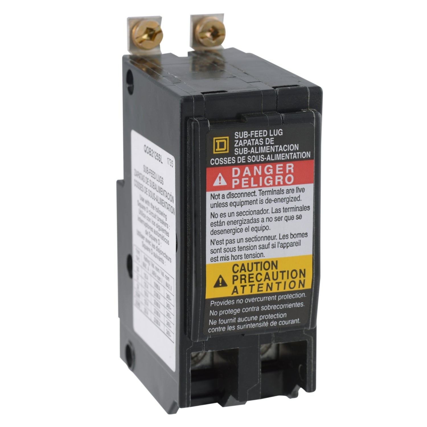 QOB2125SL - Square D 125 Amp 2 Pole 120 Volt Bolt-On Molded Case Circuit Breaker