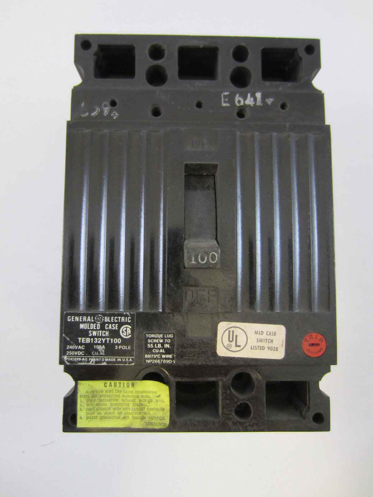 TEB132YT100 - General Electrics - Molded Case Circuit Breakers