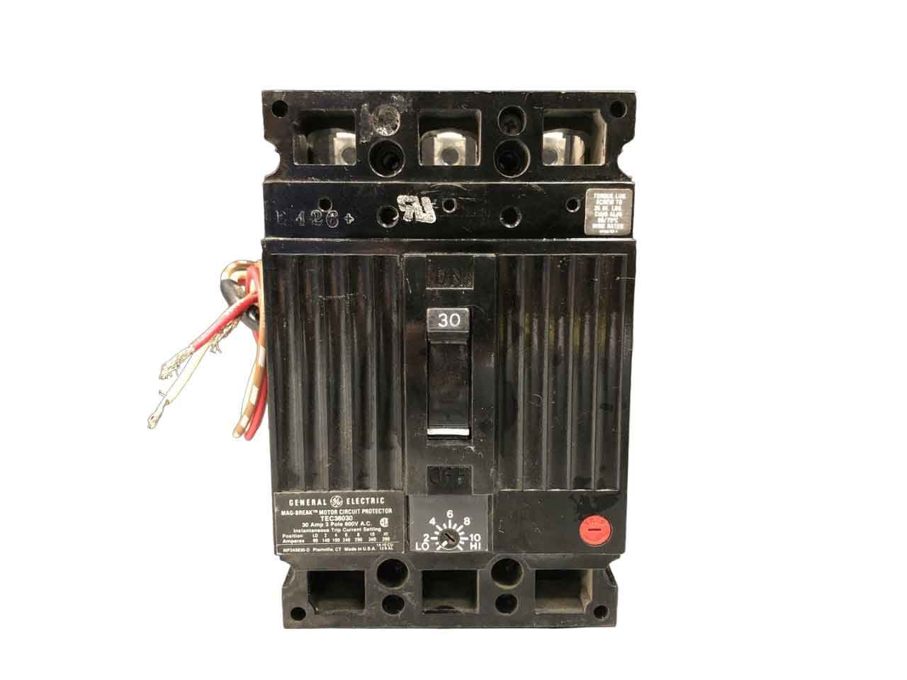 TEC36030 - General Electrics - Molded Case Circuit Breakers