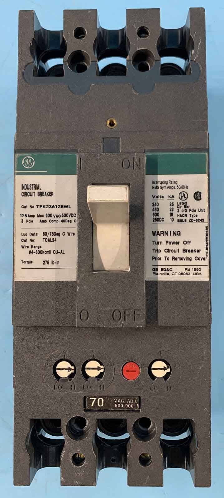TFK236125WL - General Electrics - Molded Case Circuit Breakers