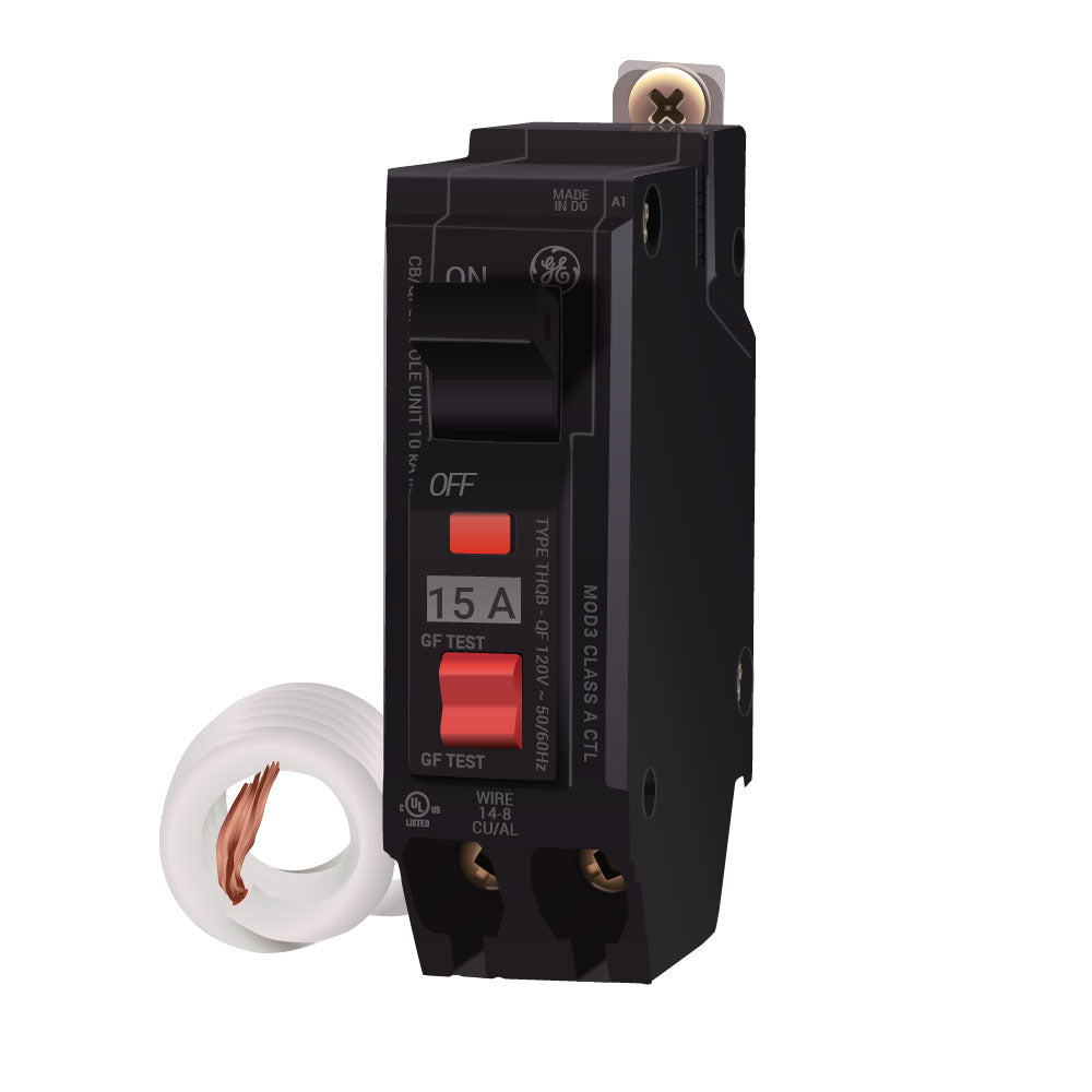 THQB1115GFT - GE - 15 Amp GFCI Circuit Breaker – SimplyBreakers.com