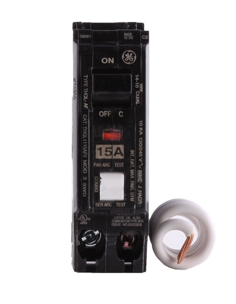 THQL1115AF2 - GE 15 Amp Single Pole Arc Fault Breaker