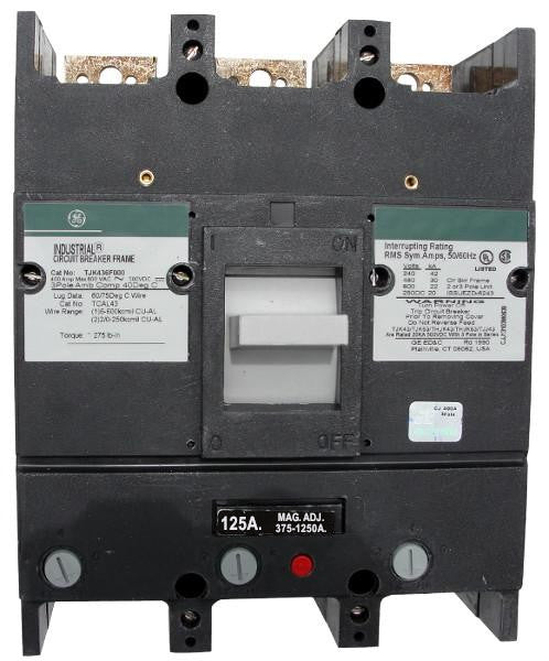TJK436125WL - General Electrics - Molded Case Circuit Breakers