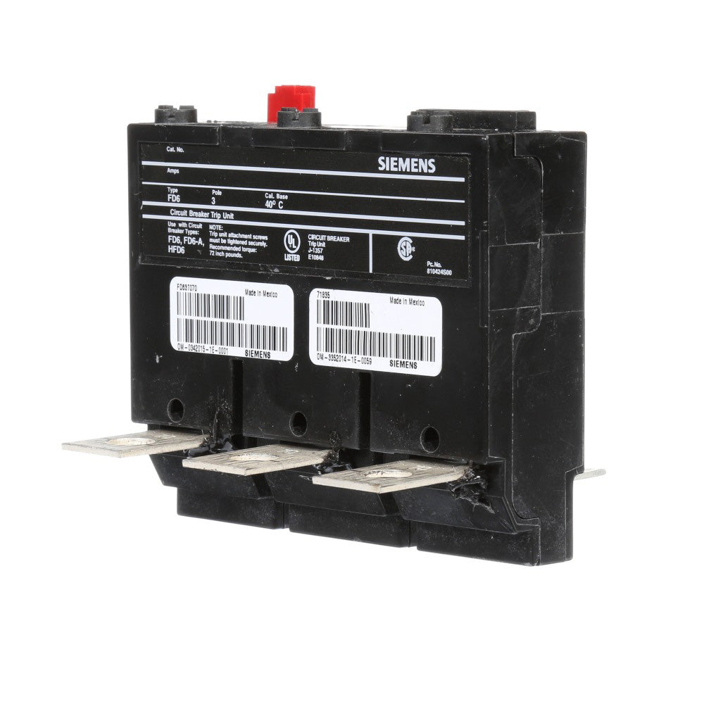 FD63T110 - Siemens 110 Amp 3 Pole 480 Volt Circuit Breaker Trip Unit