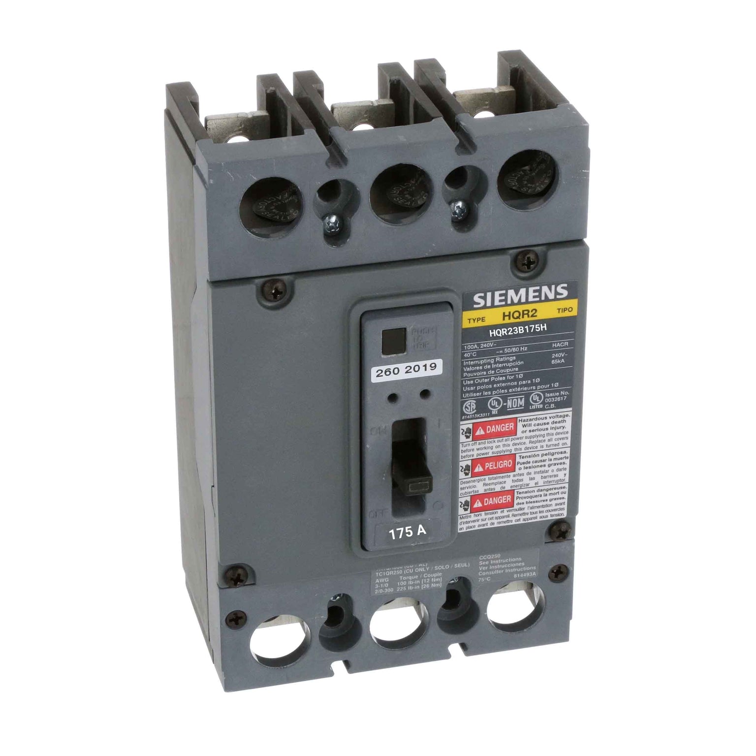 HQR23B175H - Siemens - Molded Case