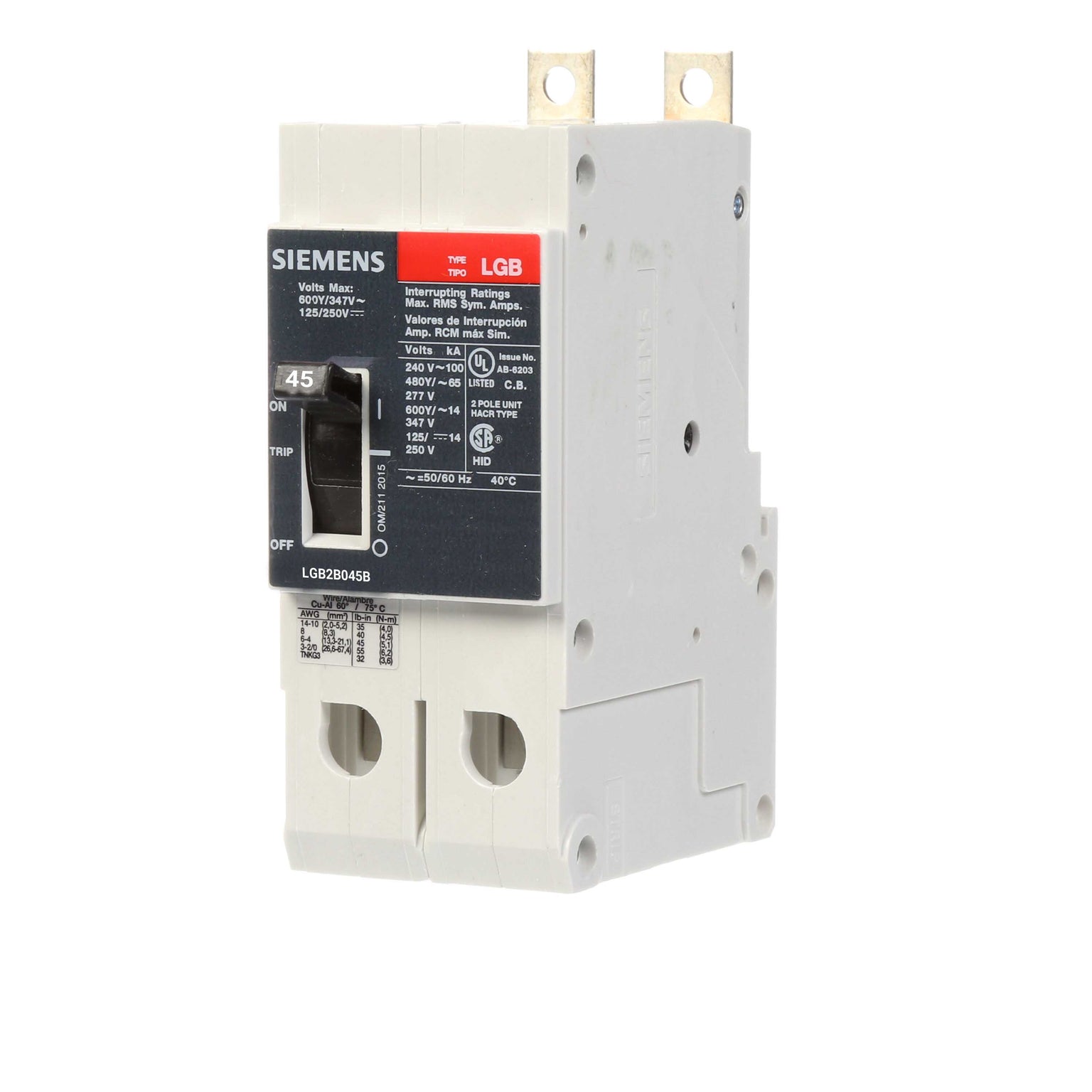 LGB2B045B - Siemens - Molded Case