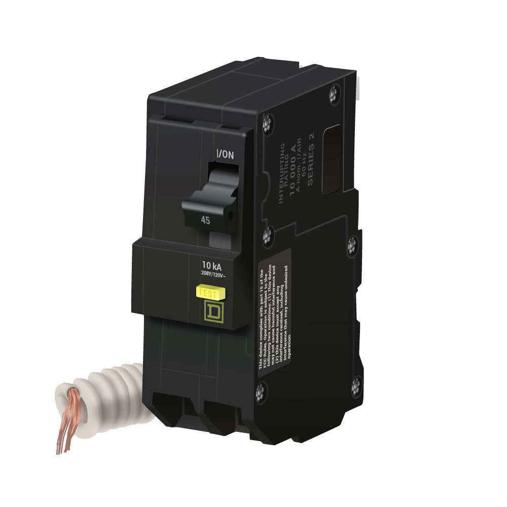 QO245GFI - Square D - 45 Amp GFCI Circuit Breaker