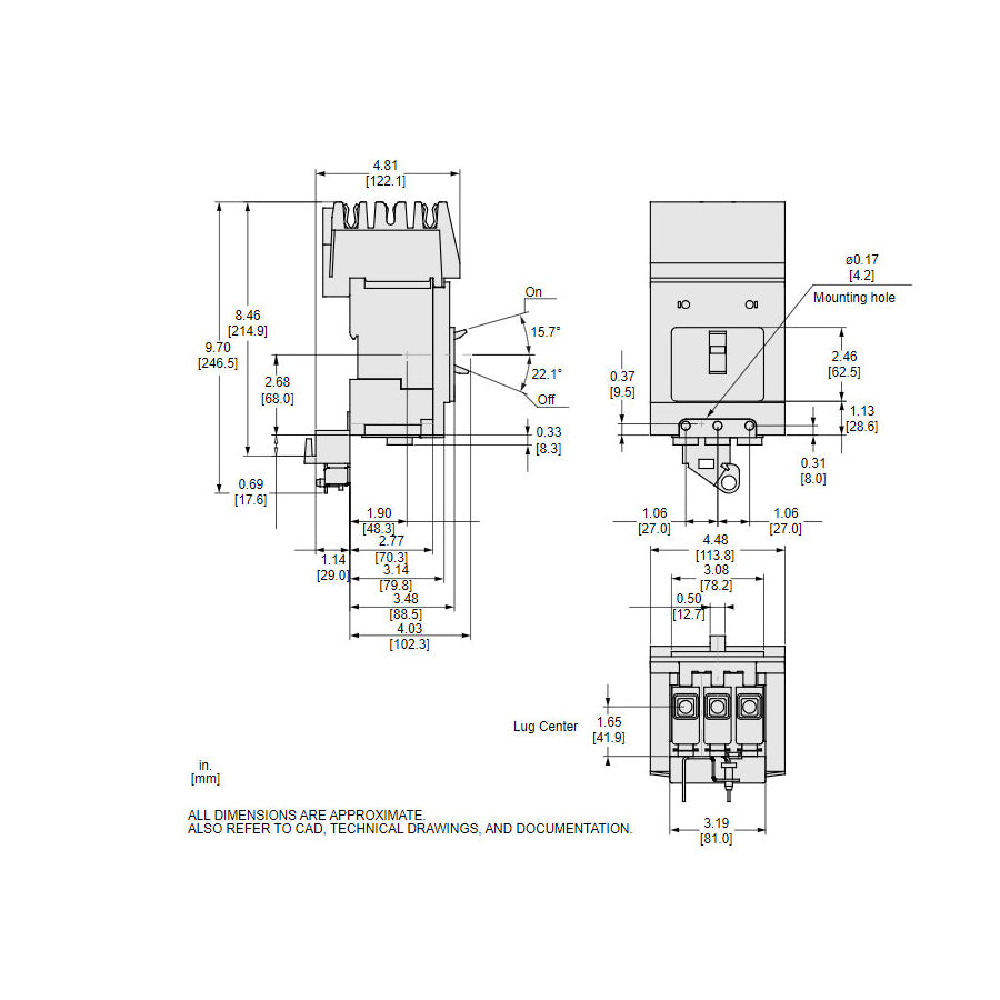 BJA36110 - Square D - 110 Amp Molded Case Circuit Breaker