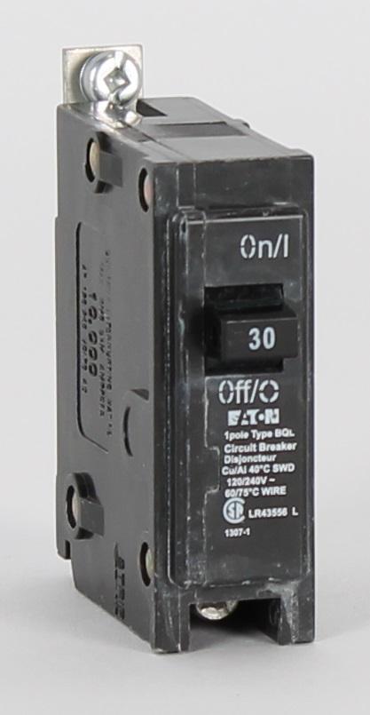 BQL30 - Culter-Hammer Bolt-On 30 Amp Single Pole Circuit Breaker