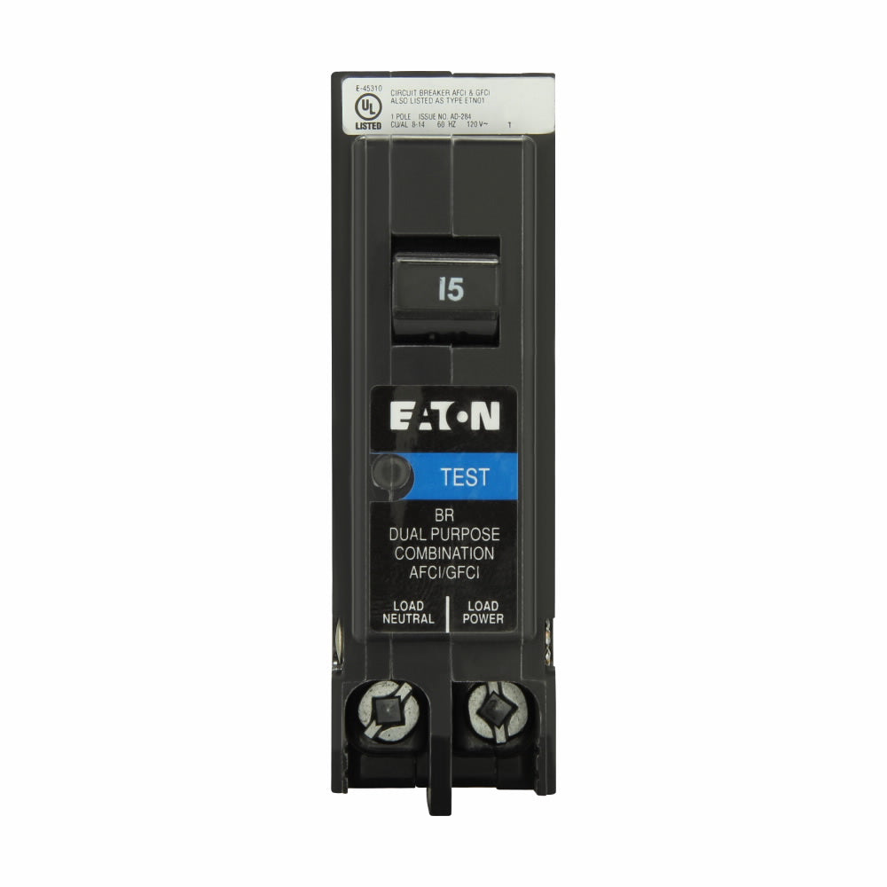 BRP115DF - Eaton Cutler-Hammer 15 Amp 1 Pole 120 Volt Plug-In Molded Case Circuit Breaker