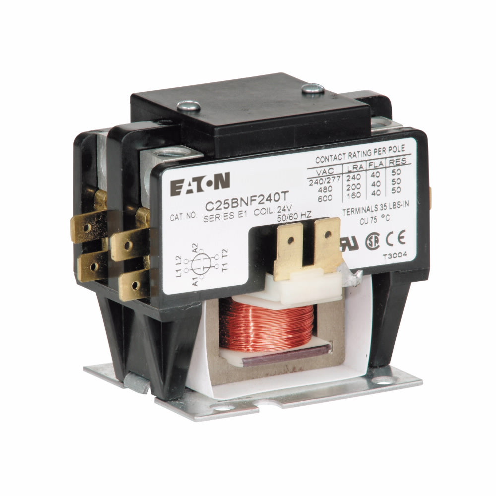 C25BNF240T - Eaton Cutler-Hammer 40 Amp 2 Pole 600 Volt Magnetic Contactor