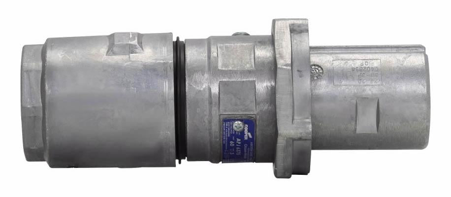 APJ10387 - Crouse Hinds 100 Amp 3 Pole 600 Volt Heavy Duty Mating Plug