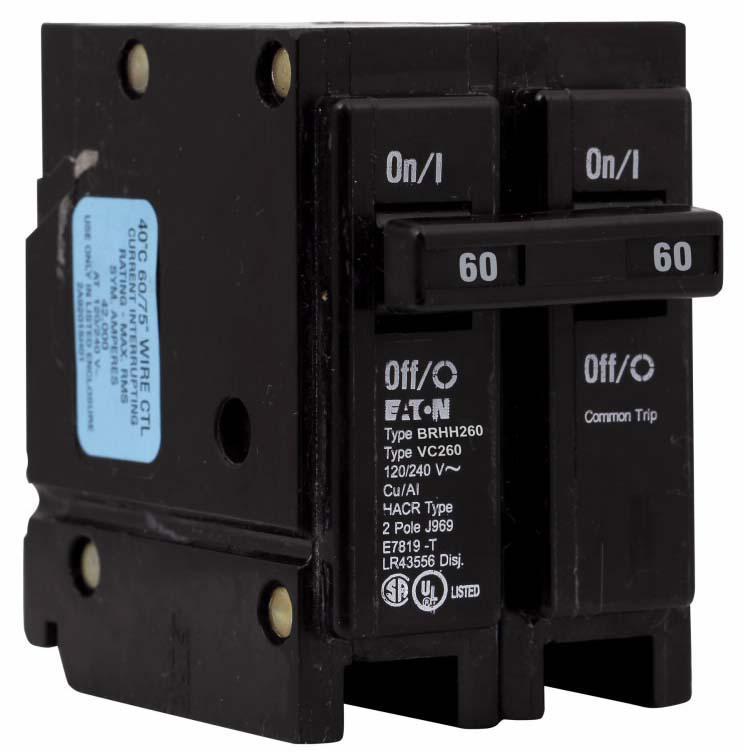 BRHH260 - Eaton - 60 Amp Molded Case Circuit Breakers