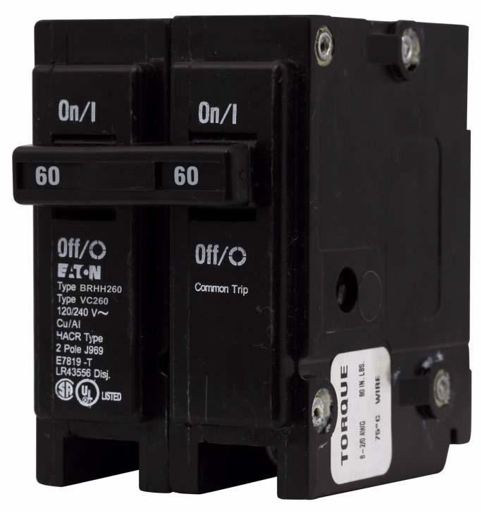 BRHH260 - Eaton - 60 Amp Molded Case Circuit Breakers