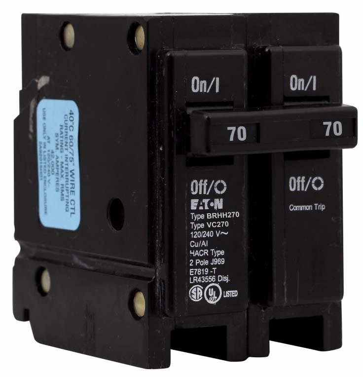 BRHH270 - Eaton - 70 Amp Molded Case Circuit Breakers