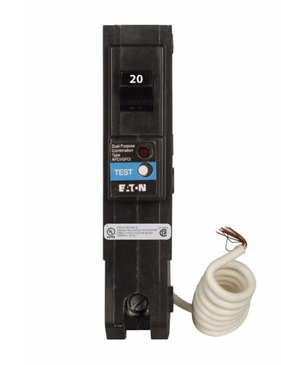 BRLAFGF120 - Eaton Cutler-Hammer 20 Amp Single Pole Dual Function Circuit Breaker