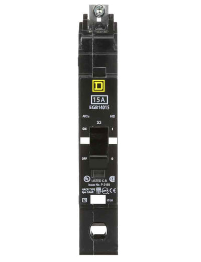 EGB14015 - Square D 15 Amp 1 Pole 277 Volt Bolt-On Molded Case Circuit Breaker