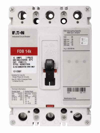 FDB3010 - Eaton - Molded Case Circuit Breaker