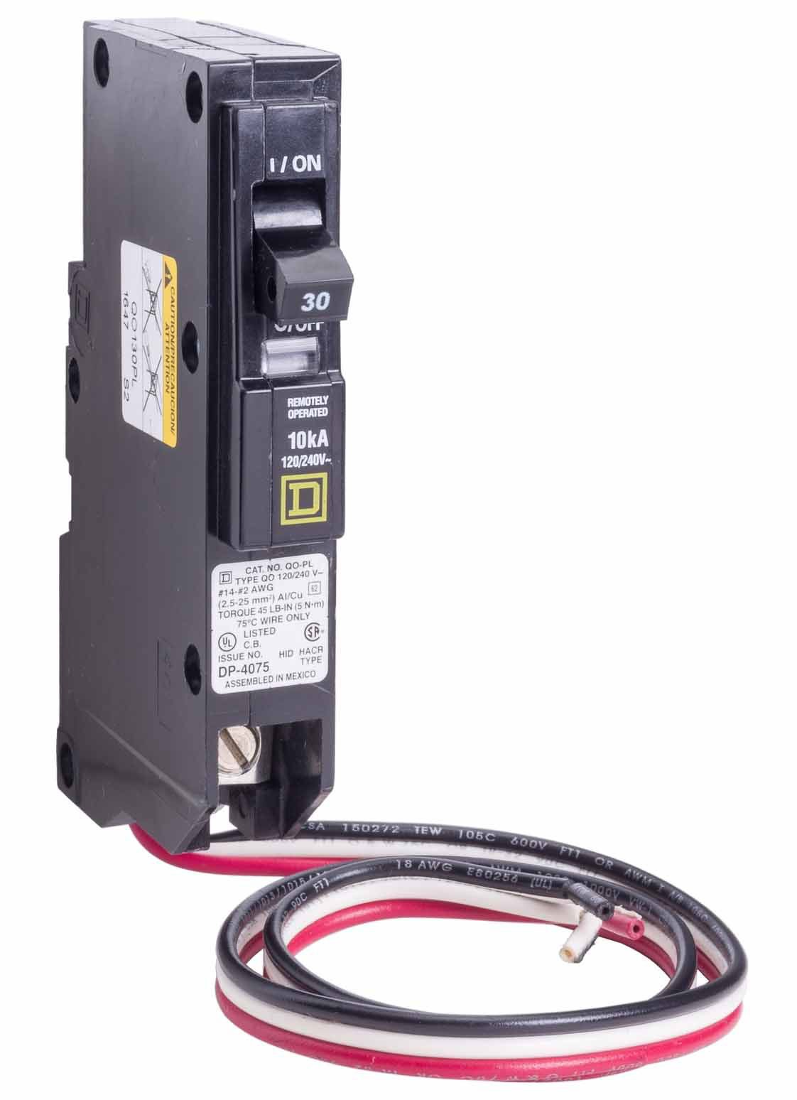 QO130PL - Square D 30 Amp 1 Pole 240 Volt Plug-In Molded Case Circuit Breaker