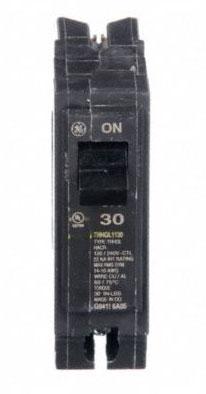 THHQL1130 - GE 30 Amp 1 Pole 120 Volt Molded Case Circuit Breaker