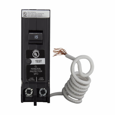 CLGF115 - Eaton Cutler-Hammer 15 Amp 1 Pole 120 Volt Plug-In Molded Case Circuit Breaker