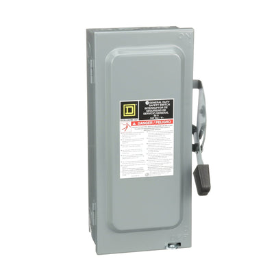 D322N - Square D 60 Amp 3 Pole 240 Volt Disconnect and Safety Switch