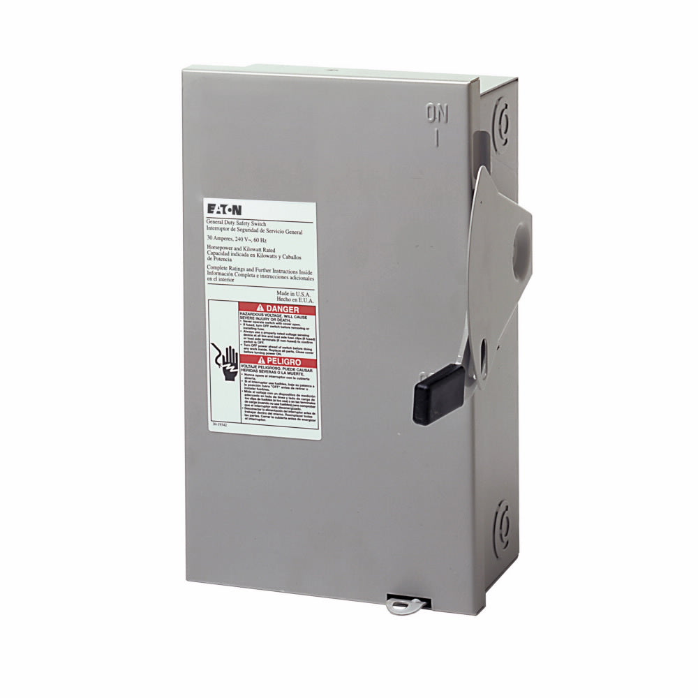 DG321NGB - Eaton Cutler-Hammer 30 Amp 3 Pole 240 Volt Disconnect and Safety Switch