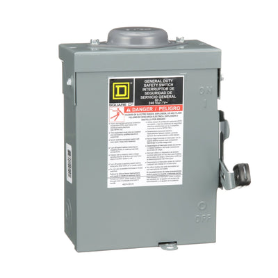 DU222RB - Square D 60 Amp 2 Pole 240 Volt Disconnect and Safety Switch