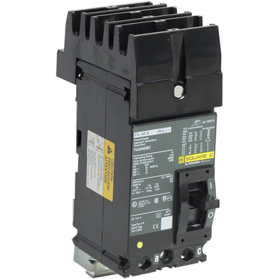FA24040BC - Square D 40 Amp 2 Pole 480 Volt Plug-In Molded Case Circuit Breaker