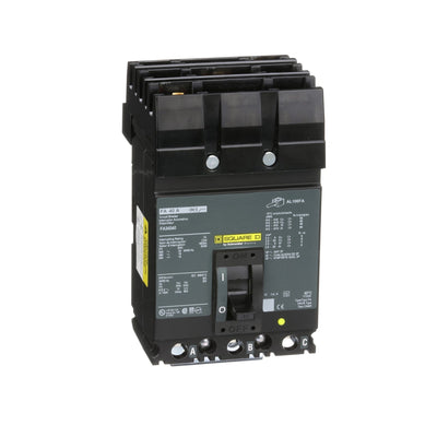FA34040 - Square D 40 Amp 3 Pole 480 Volt Plug-In Molded Case Circuit Breaker