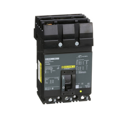 FA34090 - Square D 90 Amp 3 Pole 480 Volt Plug-In Molded Case Circuit Breaker