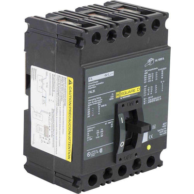 FAL36060 - Square D 60 Amp 3 Pole 600 Volt Lug Molded Case Circuit Breaker