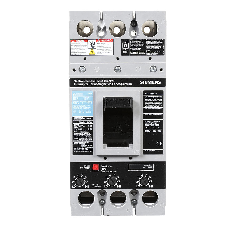 FXD63H150 - Siemens - Molded Case Circuit Breaker