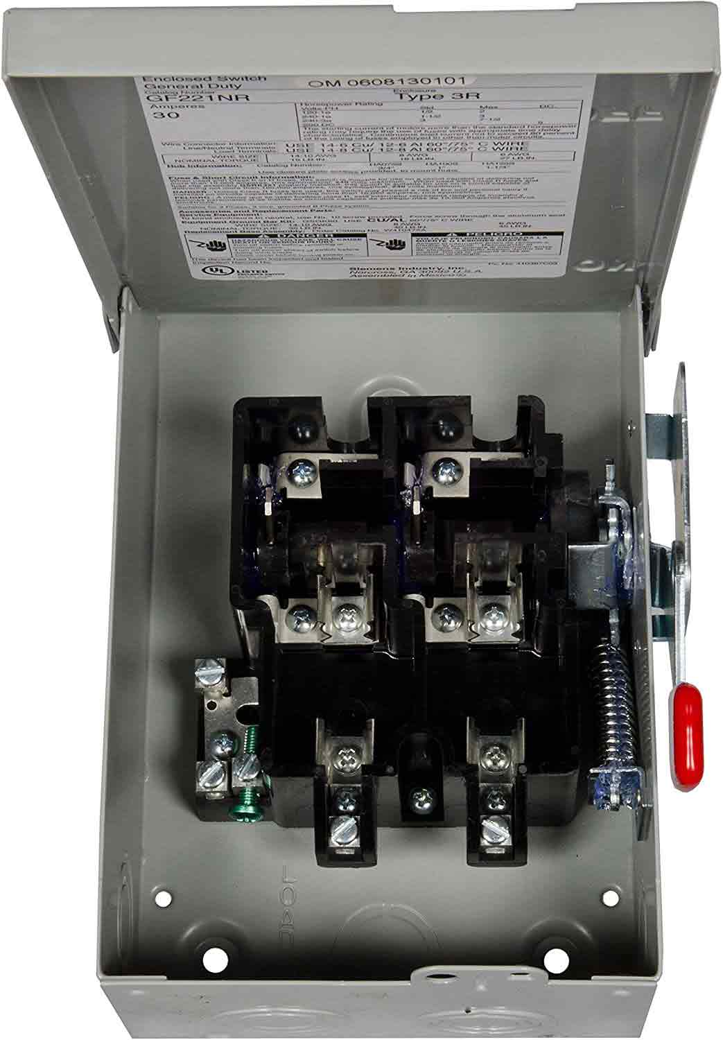 GF221NR - Siemens - 30 Amp Disconnect Safety Switches