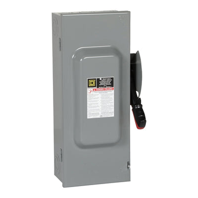 H223N - Square D 100 Amp 2 Pole 240 Volt Disconnect and Safety Switch
