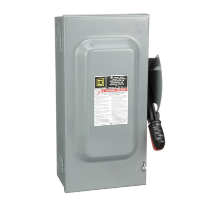 H362N - Square D 60 Amp 3 Pole 600 Volt Disconnect and Safety Switch