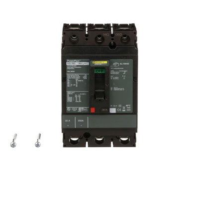 HGL36030 - Square D 30 Amp 3 Pole 600 Volt Molded Case Circuit Breaker