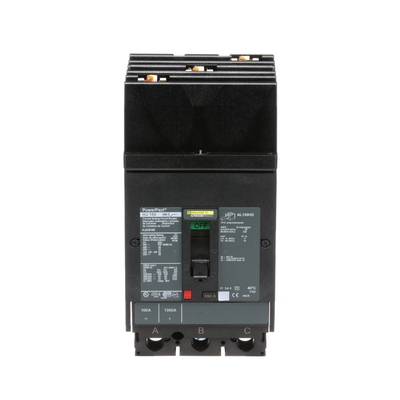 HJA36100 - Square D 100 Amp 3 Pole 600 Volt Molded Case Circuit Breaker