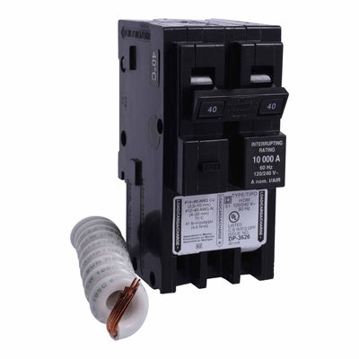 HOM240EPD - Square D 40 Amp 2 Pole 240 Volt Plug-In Molded Case Circuit Breaker