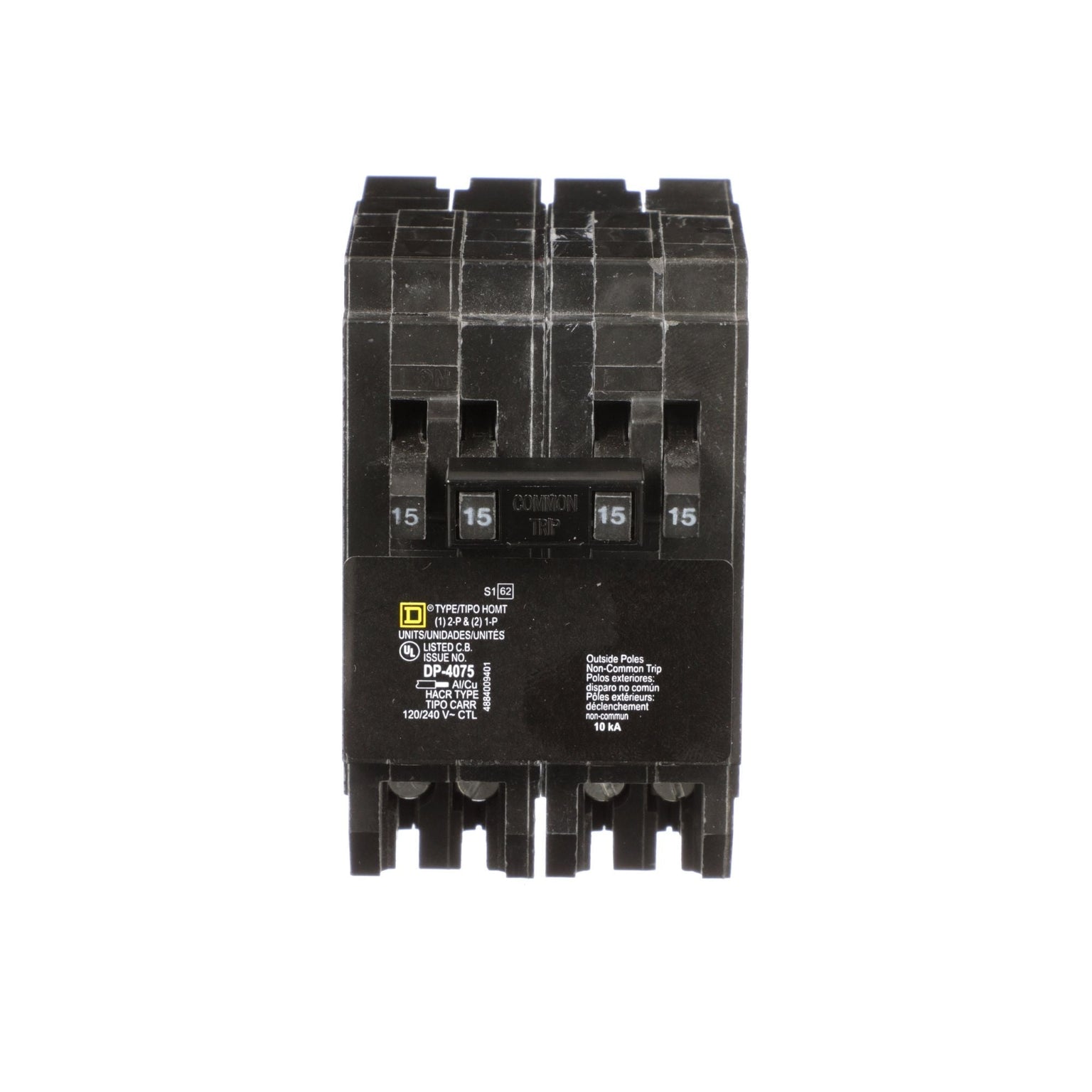 CHOMT1515215 - HomeLine 15 Amp 2 Pole 240 Volt Plug-In Circuit Breaker